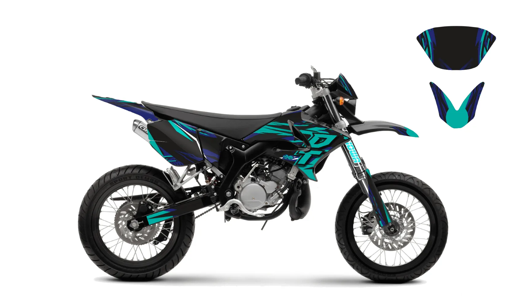 kit déco yamaha dt50 04 18 supermot