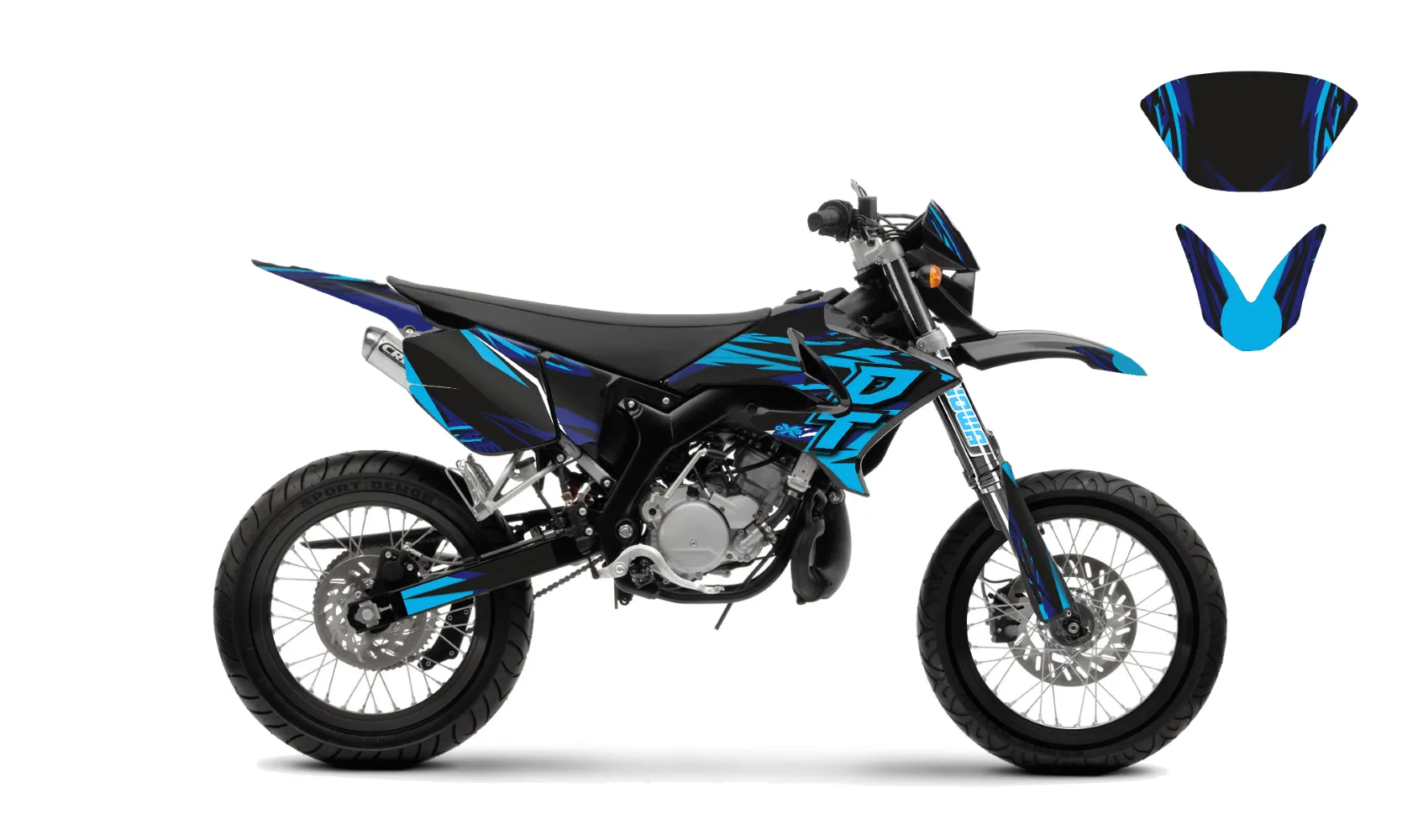 kit déco yamaha dt50 04 18 supermot