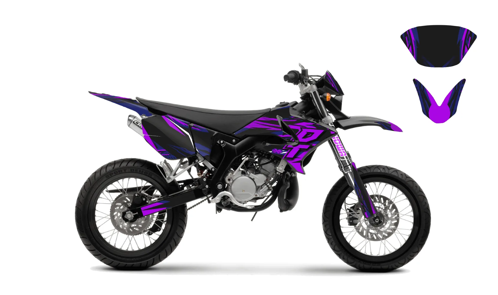 kit déco yamaha dt50 04 18 supermot