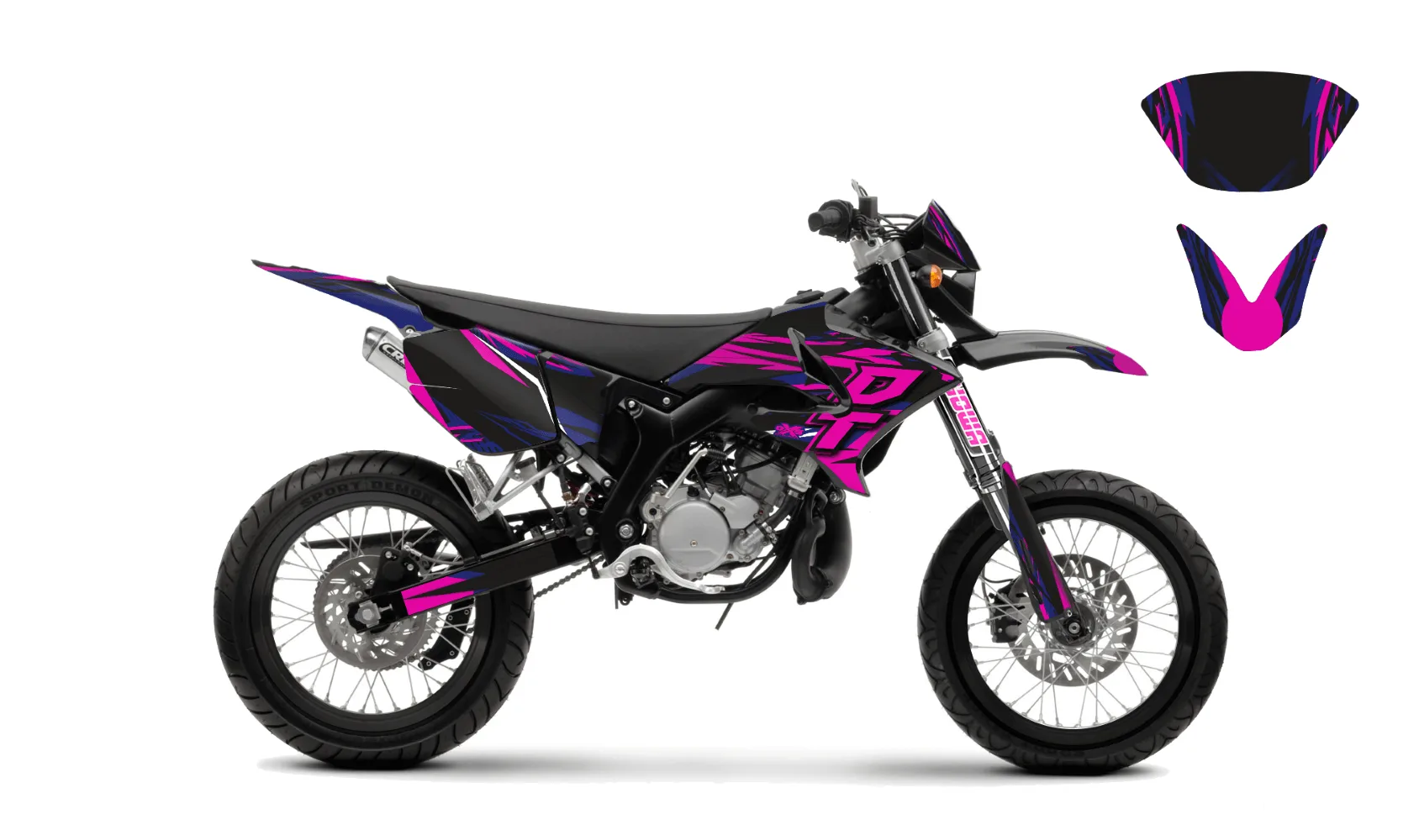 kit déco yamaha dt50 04 18 supermot