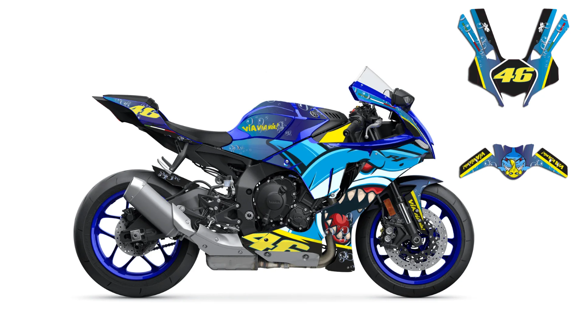 Decal Kit Yamaha R1 2020-2023 Sharky