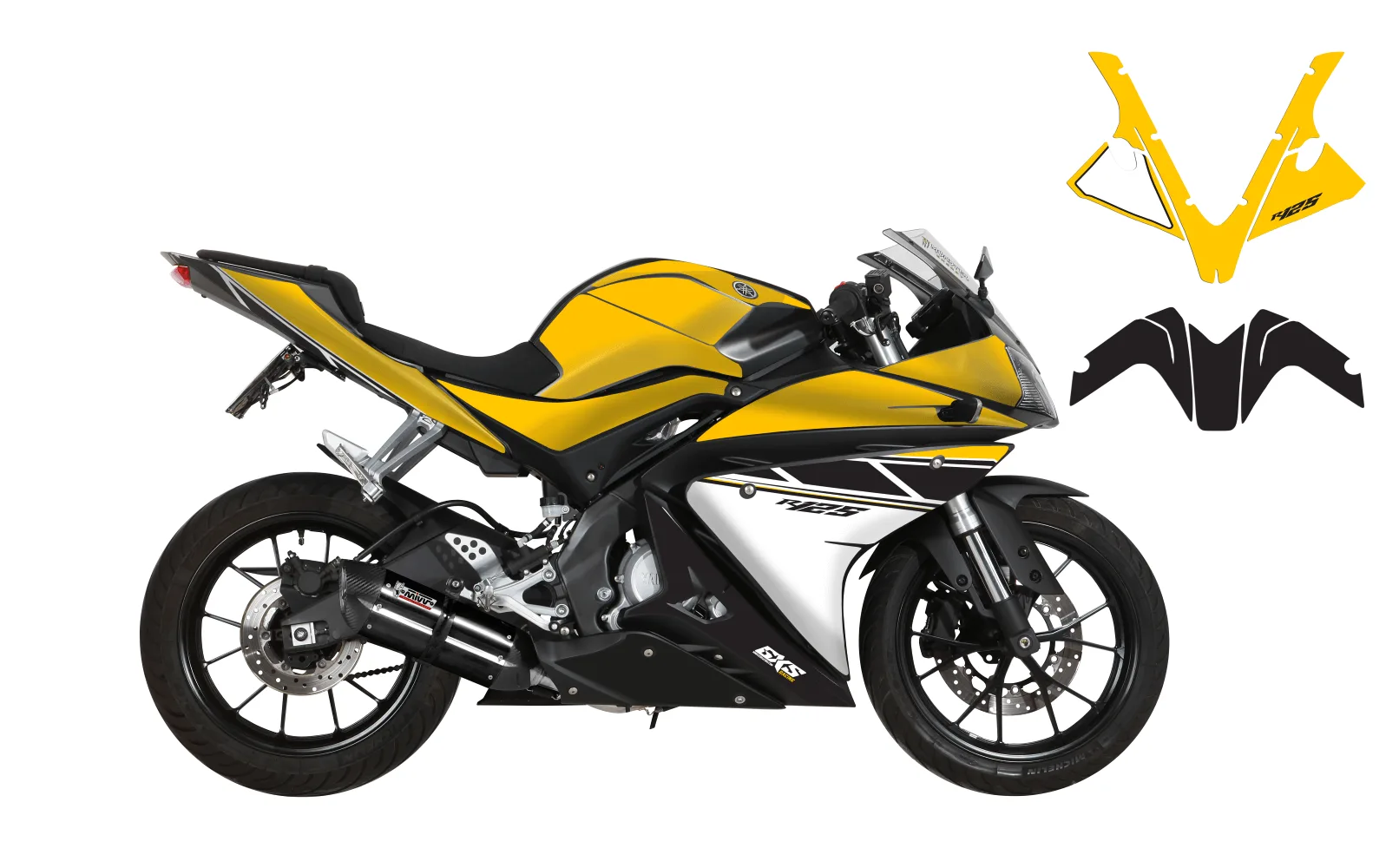 Kit déco Yamaha YZF R125 2014-2018 Th