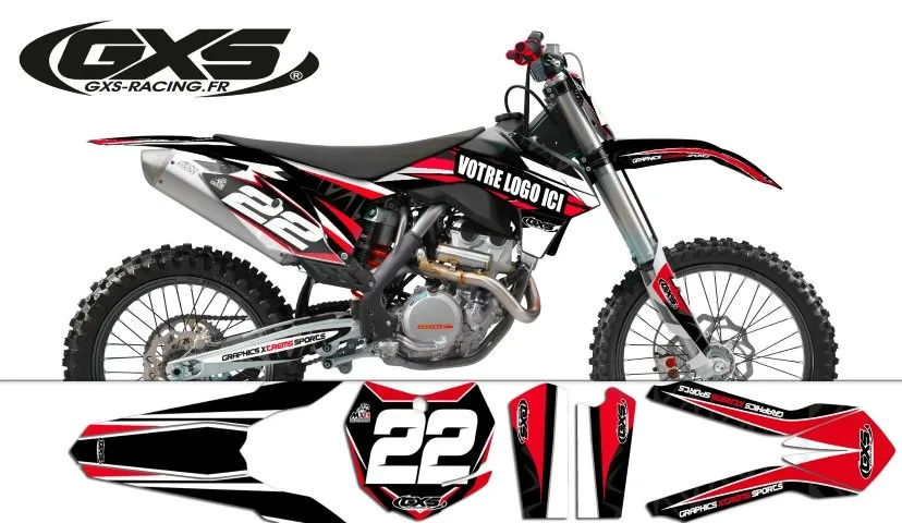 Kit déco KTM SX SX F 2013-2014 Strip Edition — vue 2
