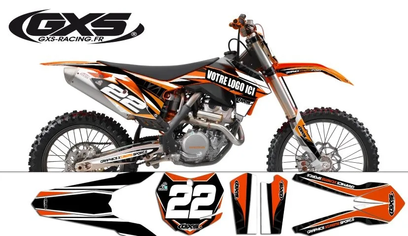 Kit déco KTM SX SX F 2013-2014 Strip Edition — vue 5
