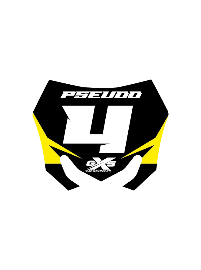 Porte Clés Plaque Avant GXS Racing