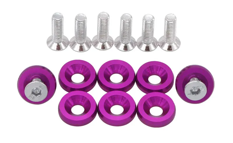 Rondelles aluminium anodisées X8