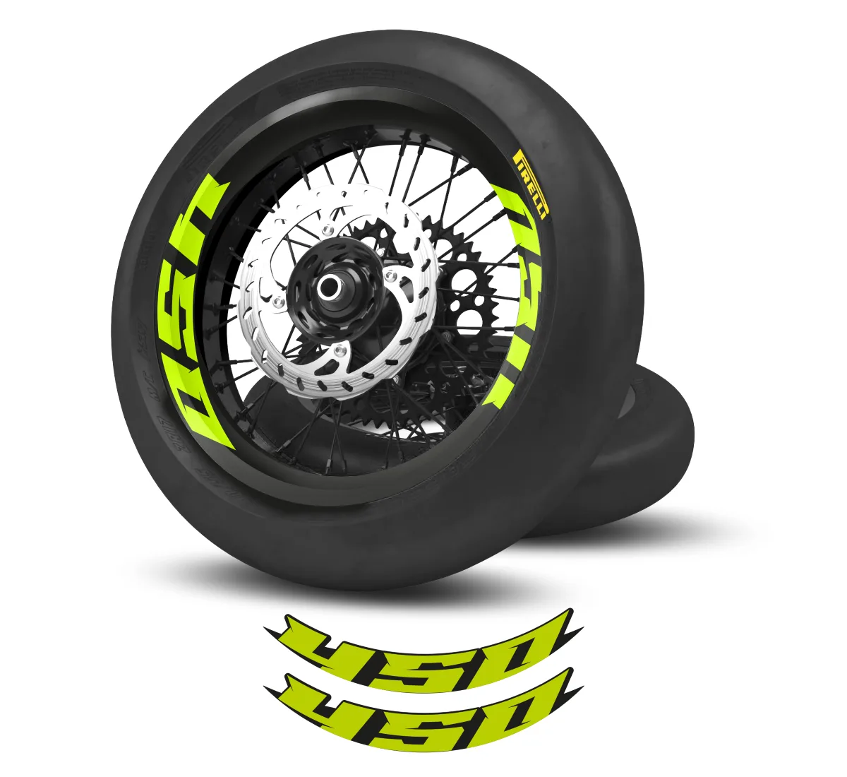 Kit déco stickers kit demi jantes 450 supermot