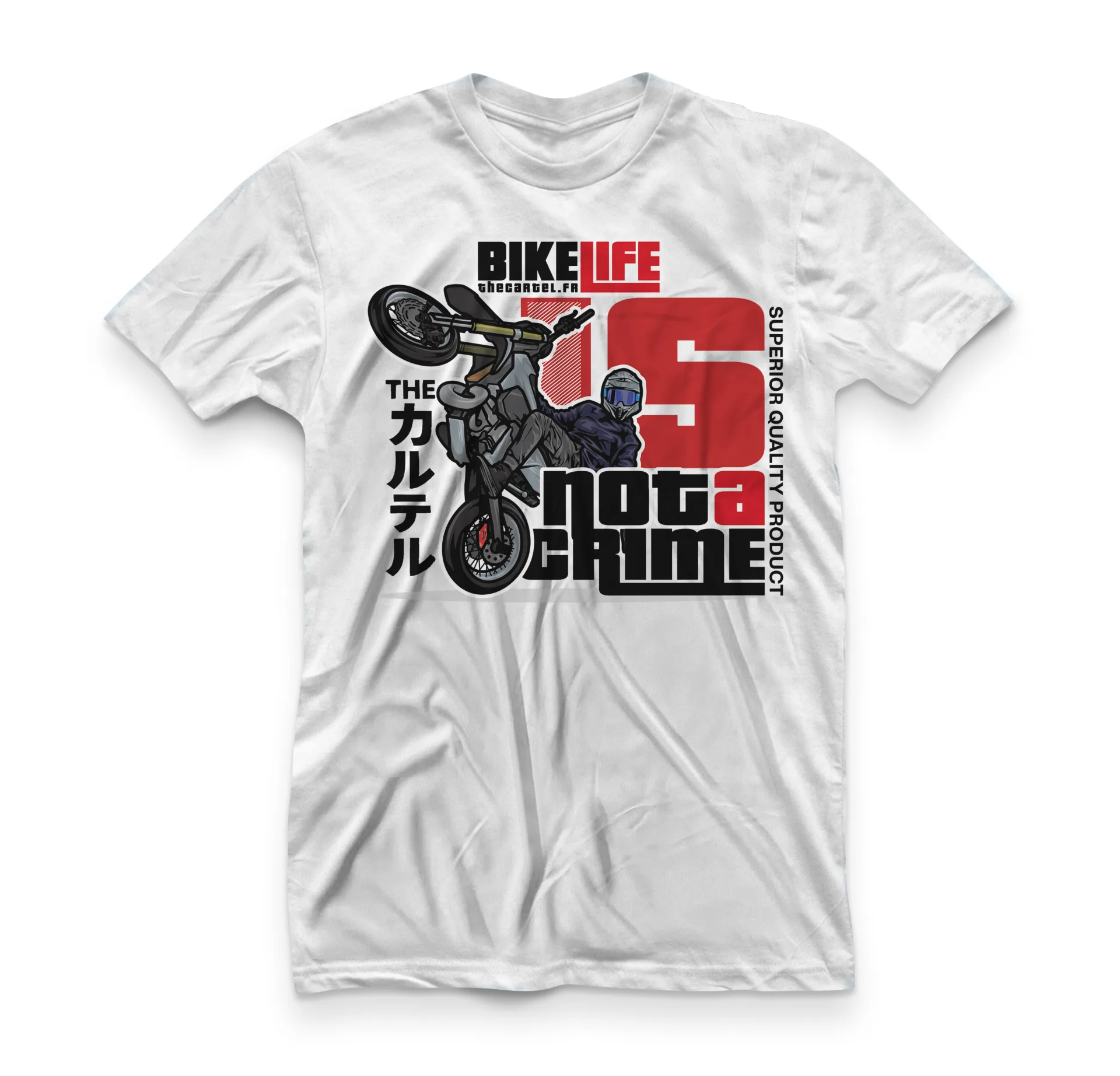 T-Shirt Bikelife Is Not a Crime