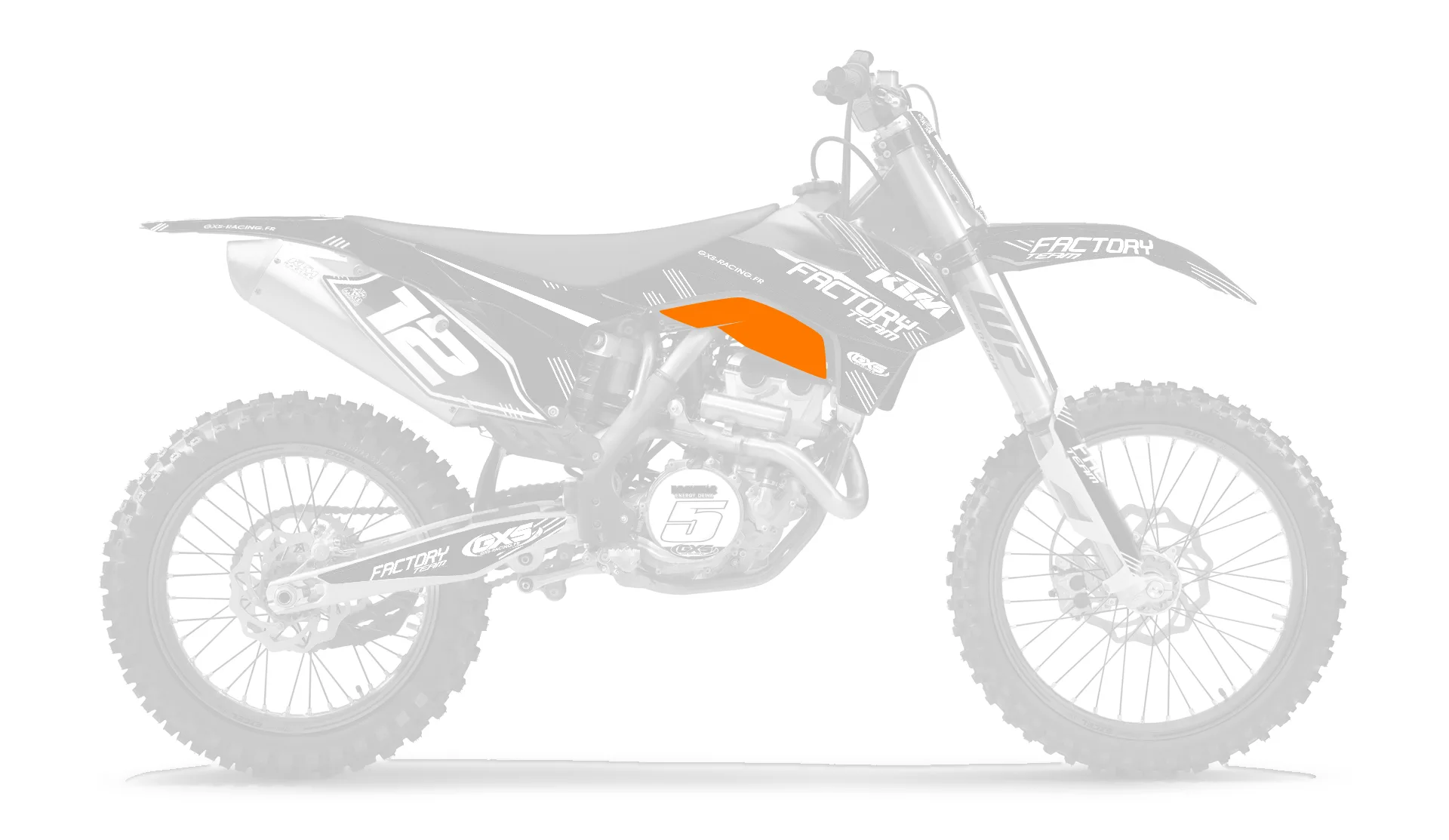 Kit déco KTM 125 and PL tank decoration kit