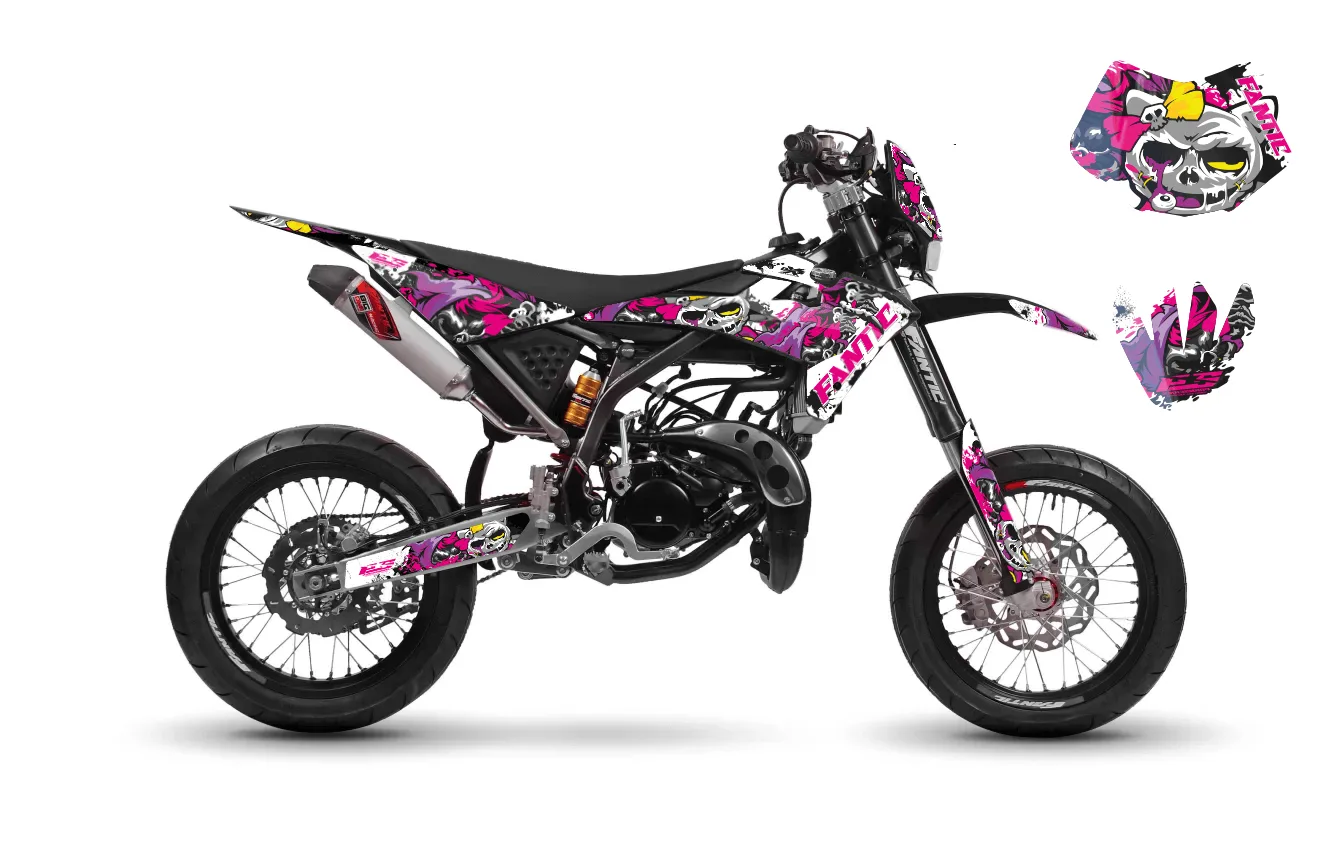 Kit déco Fantic Motard Performance 18-20 ZOMBI GIRLY