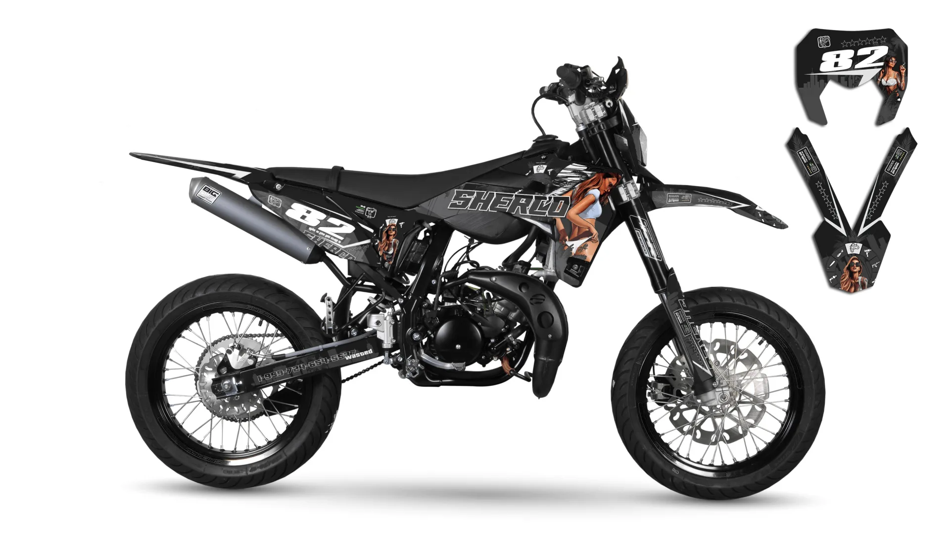 Kit déco kit Déco Sherco 50cc 2016-2018 GTA