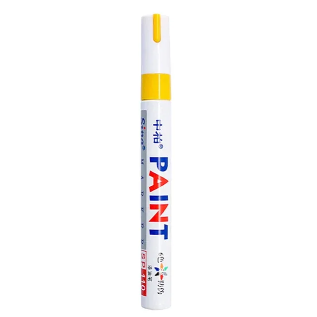 Kit déco Stylo Marquage Pneu Auto/Moto Jaune