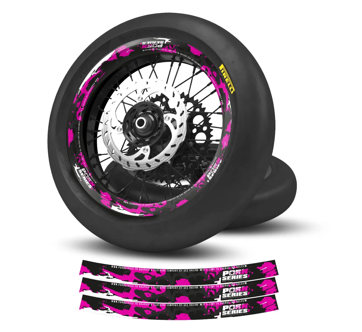 Kit déco Kit Déco de jantes Pornseries V3 CAMO