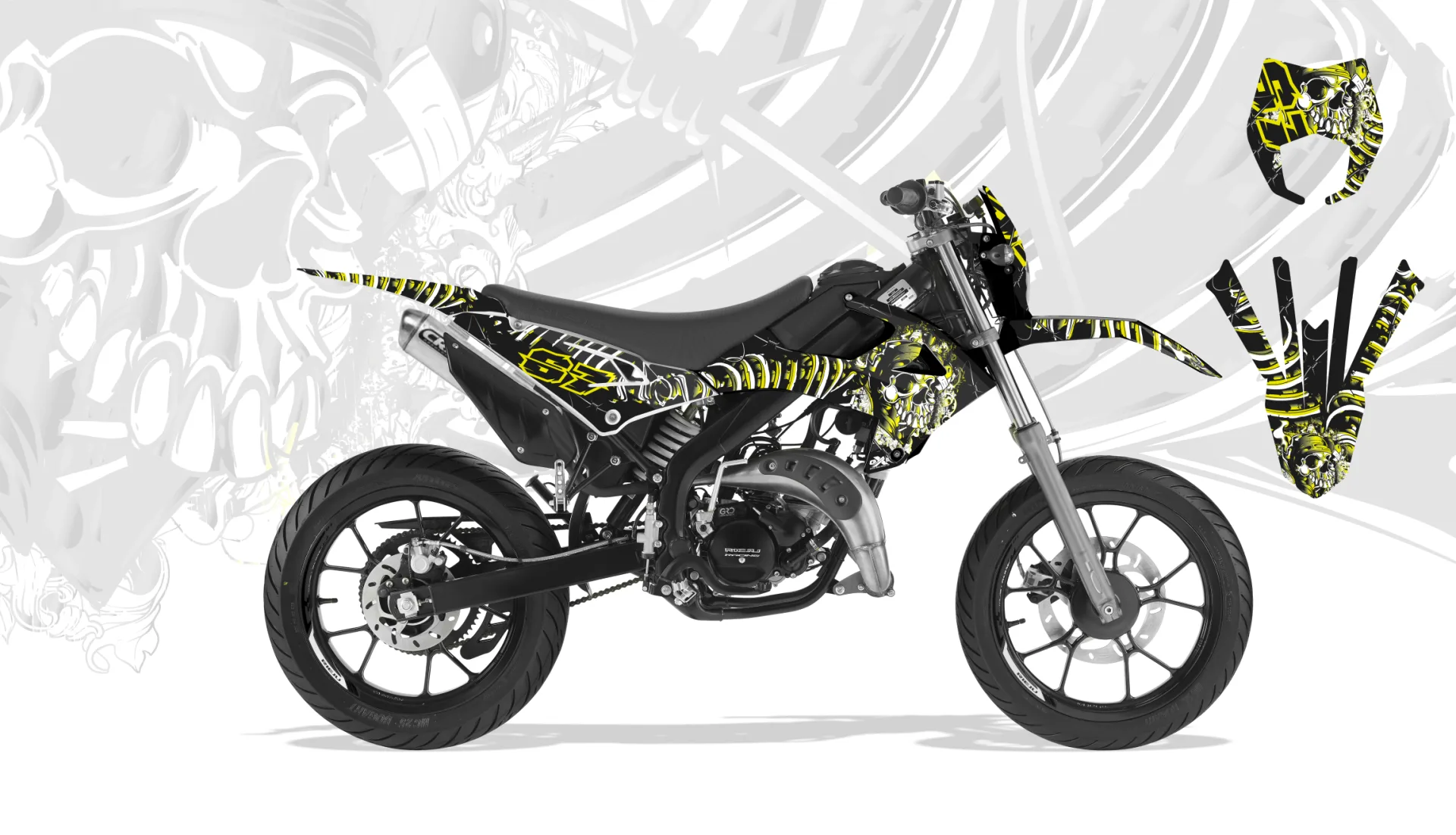 Kit déco Kit Déco Rieju MRT 2022-2023 SKULL
