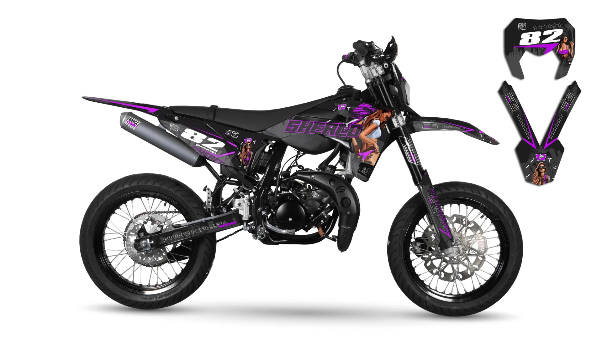 Kit déco kit Déco Sherco 50cc 2016-2018 GTA