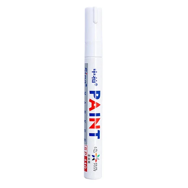 Kit déco Stylo Marquage Pneu Auto/Moto — Blanc