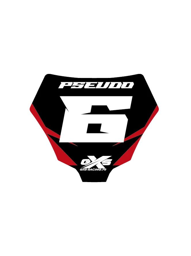 Kit déco Porte Clés plaque avant GXS RACING