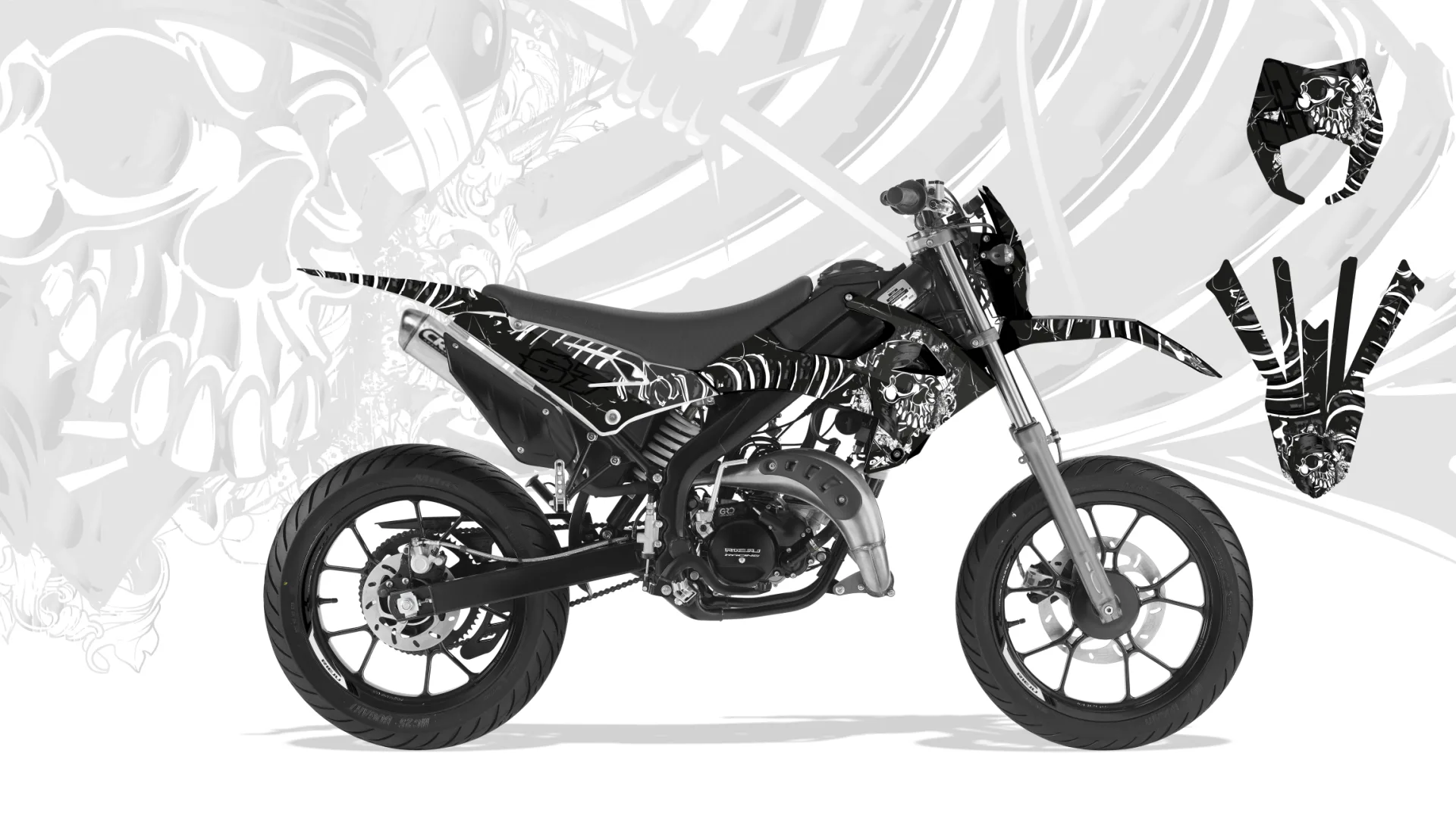 Kit déco Kit Déco Rieju MRT 2022-2023 SKULL