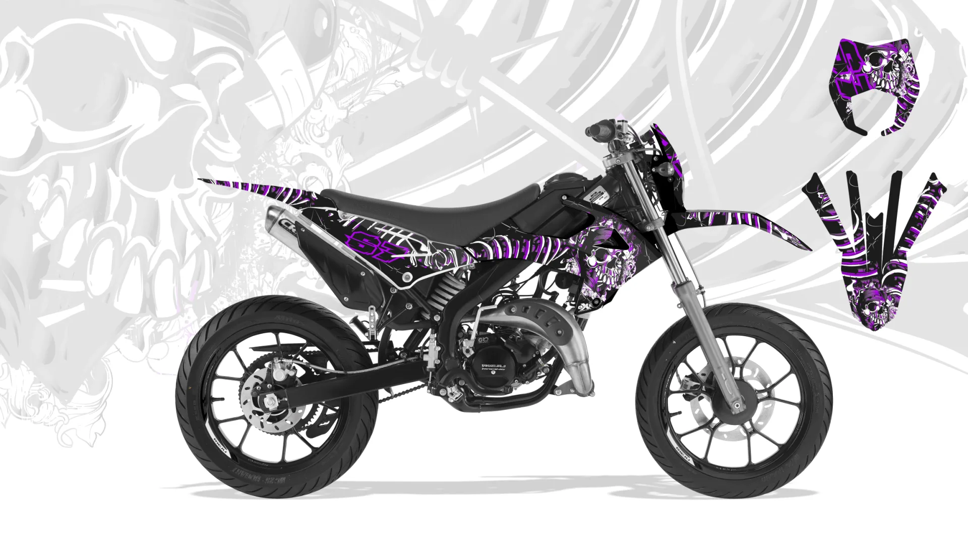 Kit déco Kit Déco Rieju MRT 2022-2023 SKULL