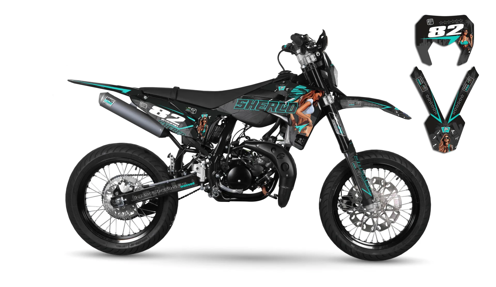 Kit déco kit Déco Sherco 50cc 2016-2018 GTA