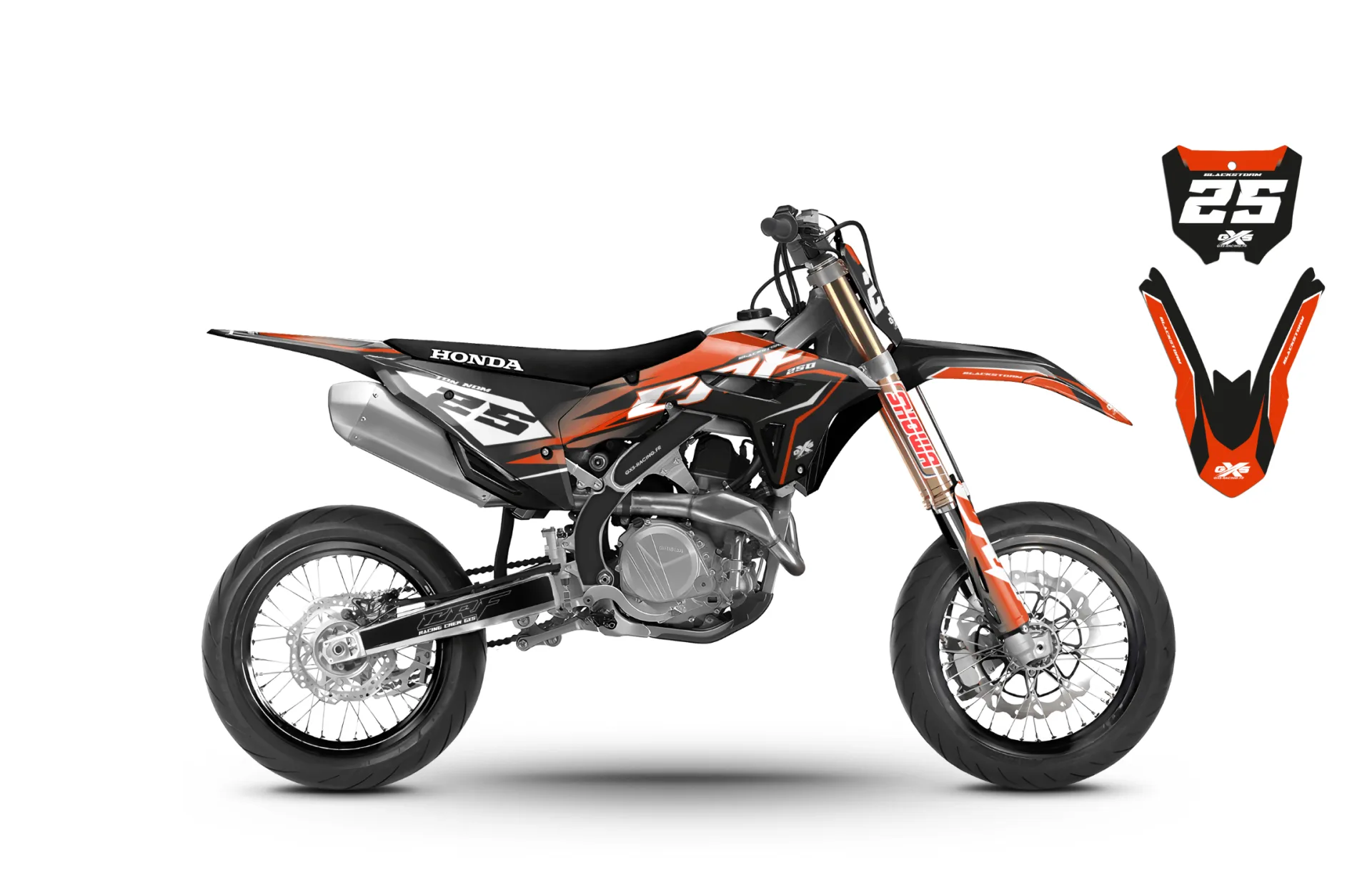 Kit déco Kit déco Honda 450 CRF 2021-2023 BLACKStorm