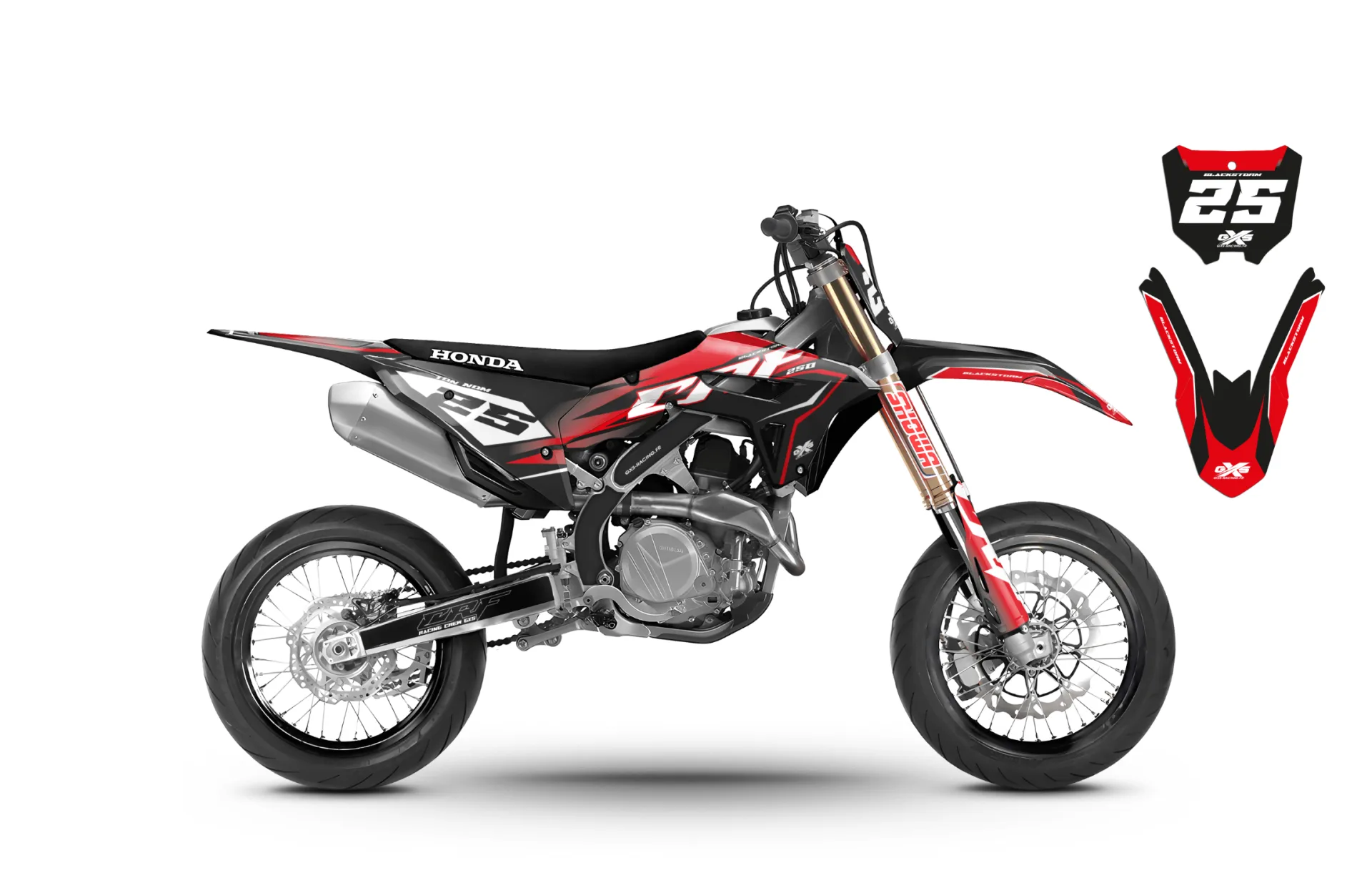 Kit déco Honda 450 CRF 2021-2023 BLACKStorm