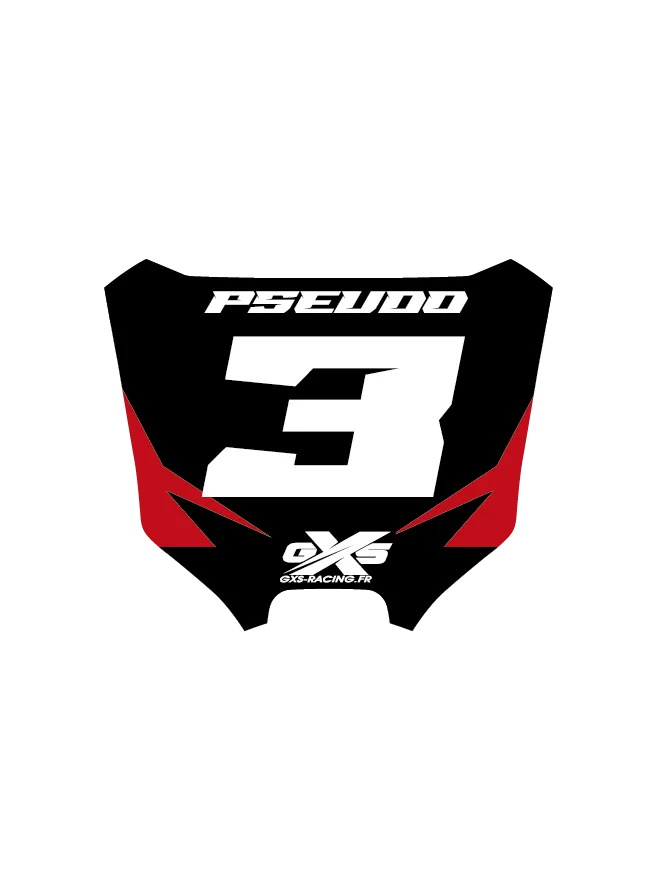 Kit déco Porte Clés plaque avant GXS RACING