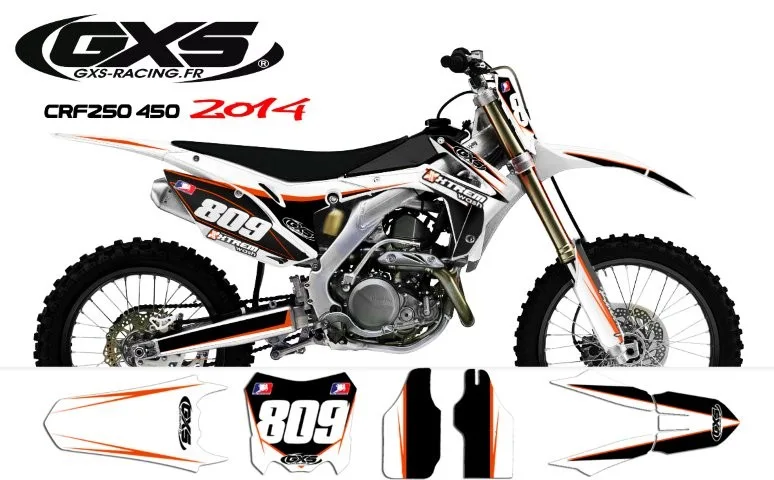 Kit déco Kit déco Honda 250-450 CRF 2014 Trax