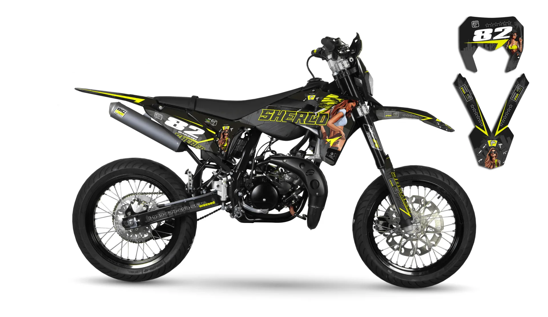 Sherco 50cc 2016-2018 GTA Decal Kit