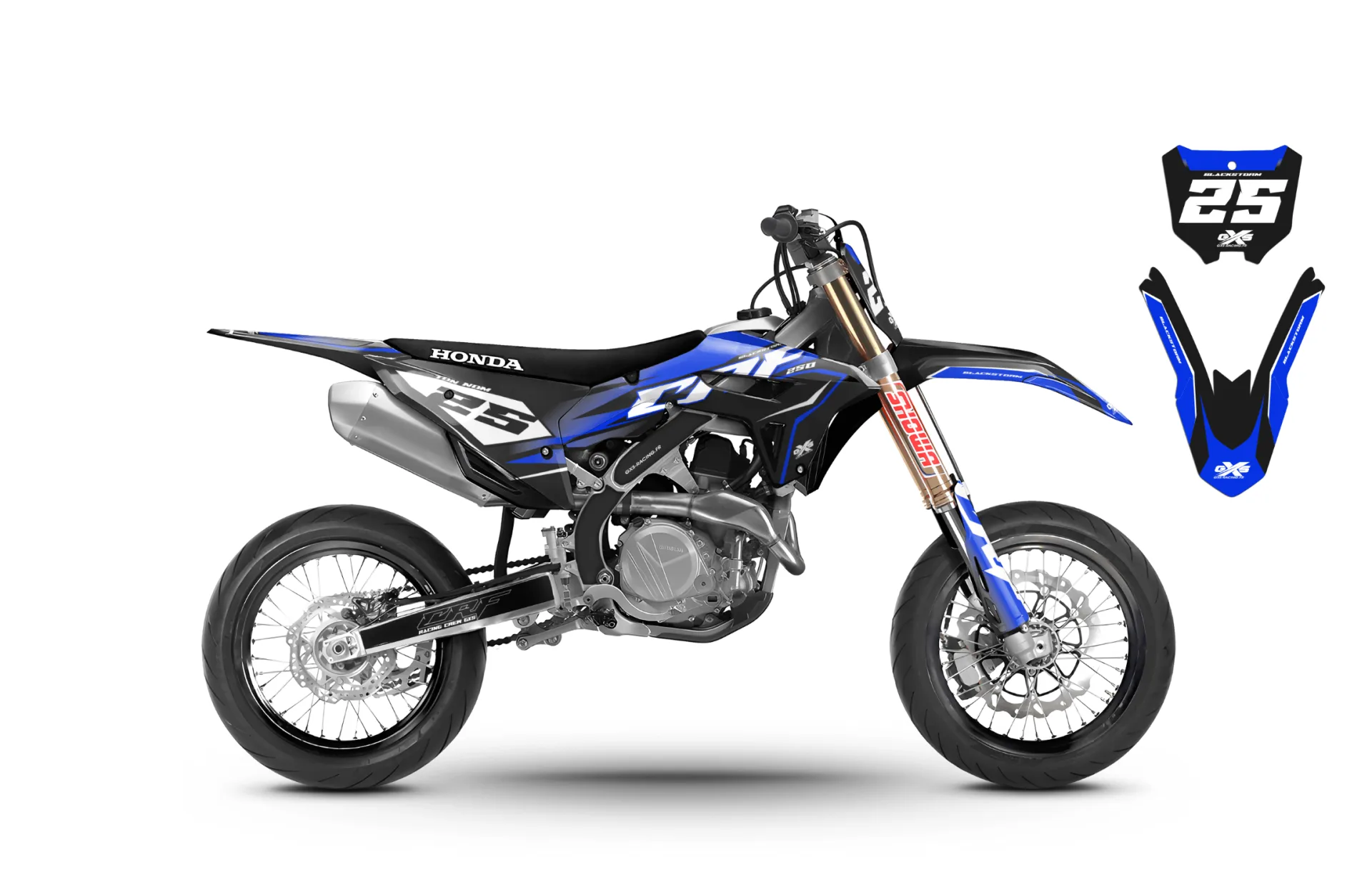 Kit déco Honda 450 CRF 2021-2023 BLACKStorm