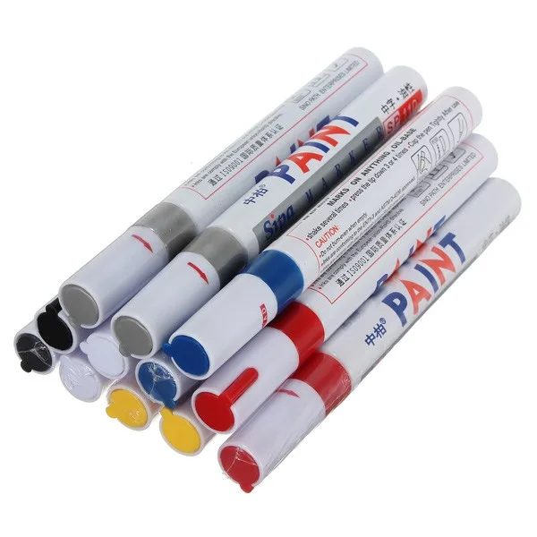 Kit déco Stylo Marquage Pneu Auto/Moto Jaune