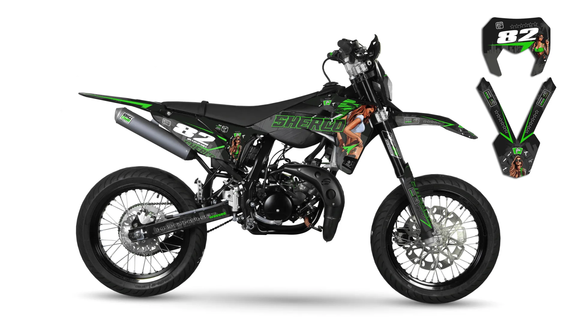 Sherco 50cc 2016-2018 GTA Decal Kit